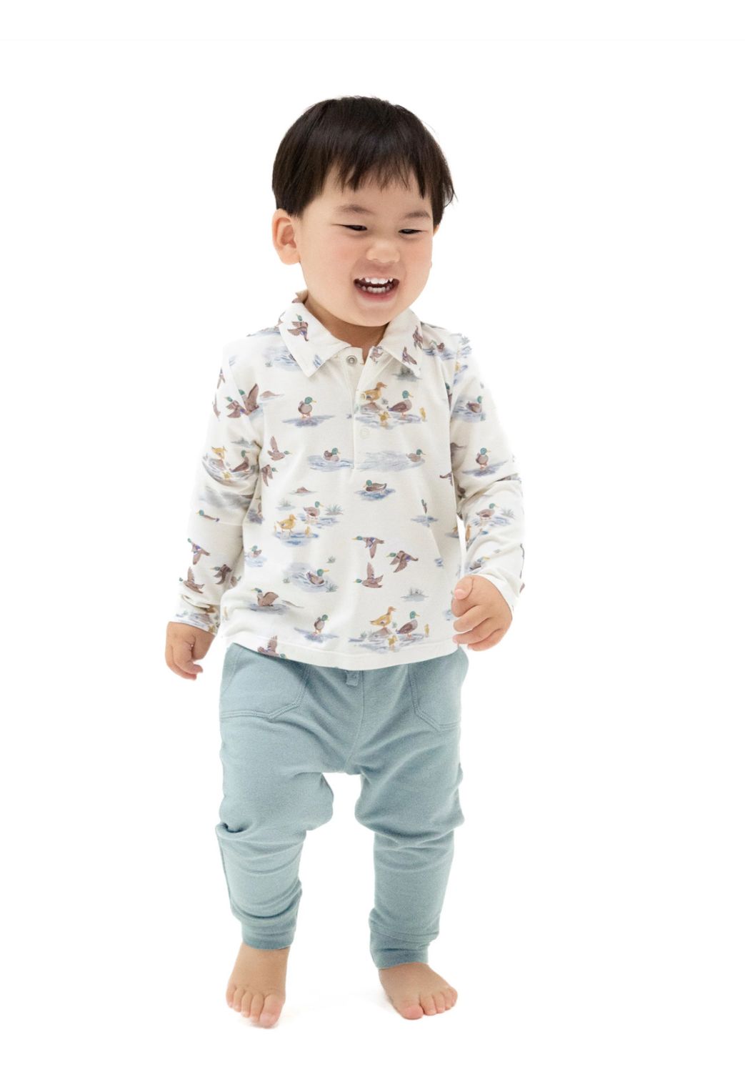 Migrating Mallards - L/S Polo with Bamboo Jogger