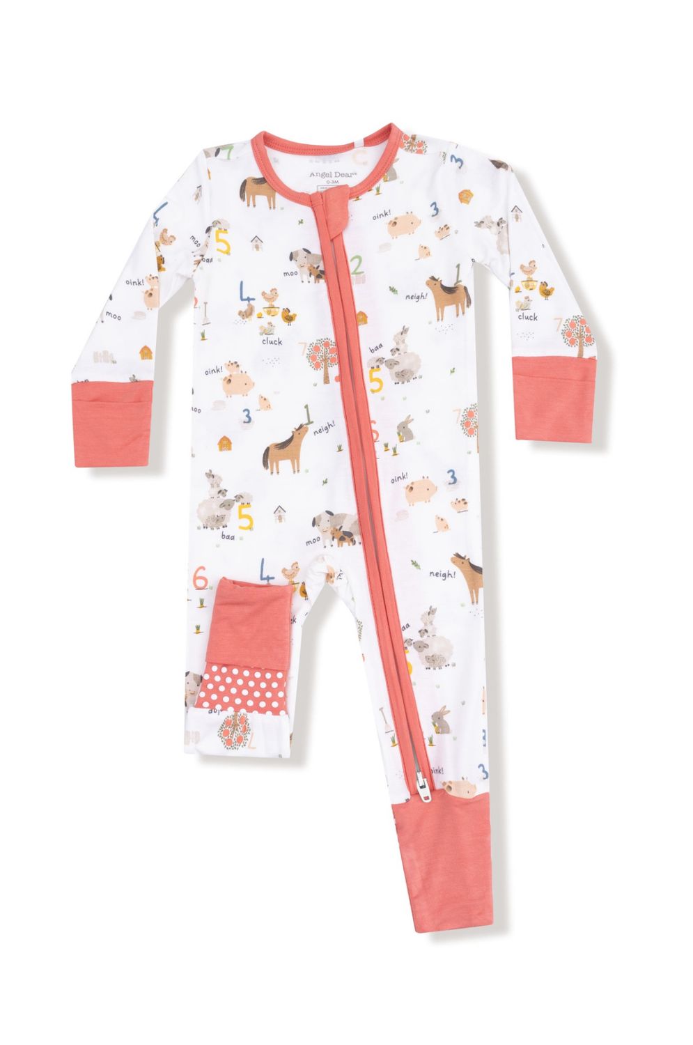 Farm Sounds 2-Way Zipper Romper