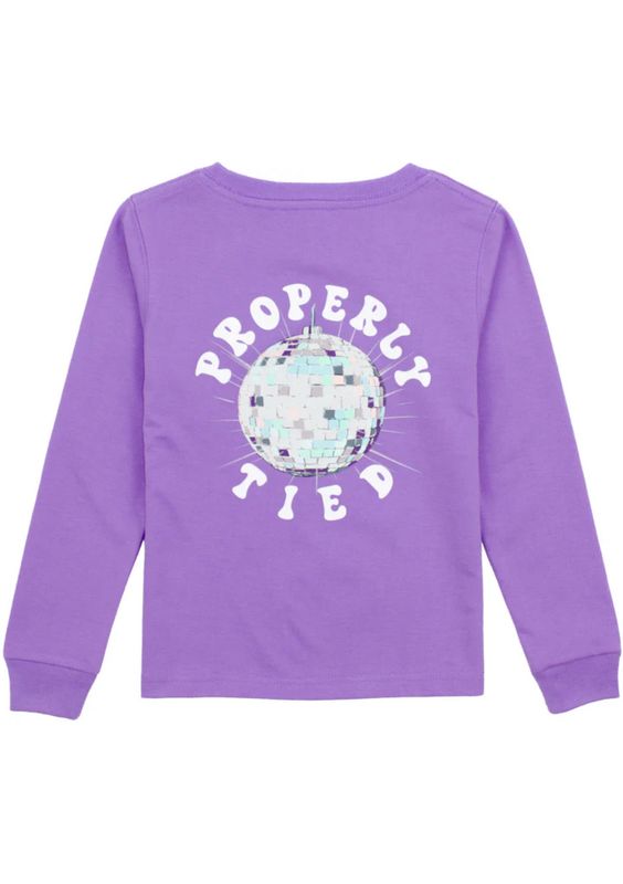Properly Tied Girls Disco Ball L/S Tee