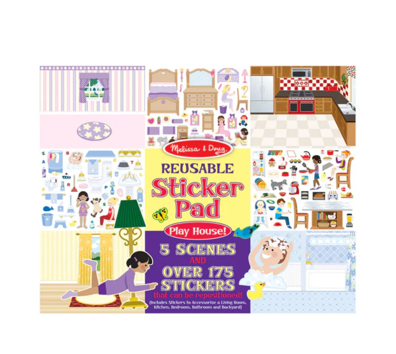 Reusable Sticker Pad - Play House!