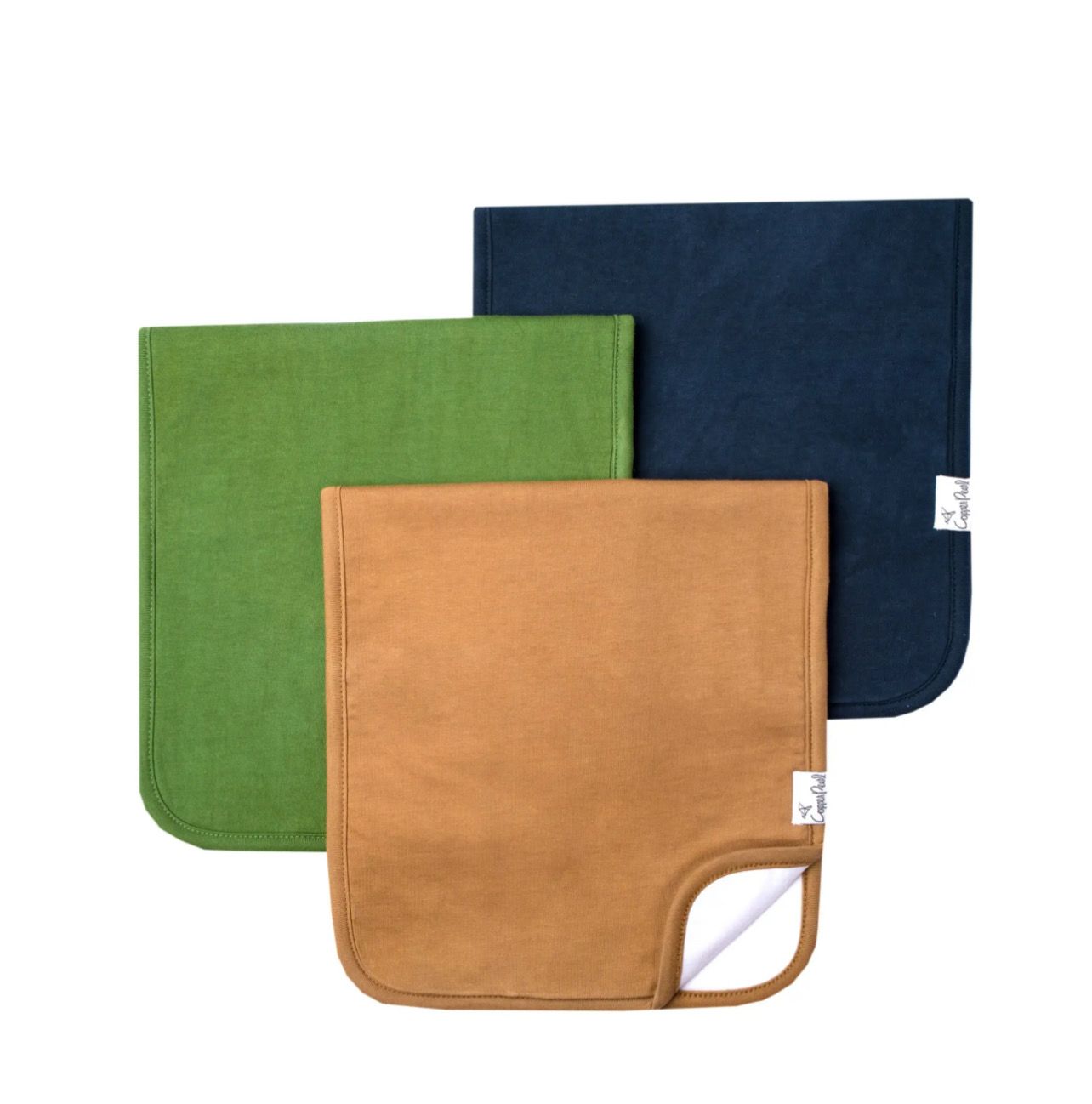 Copper Pearl &quot;Ridge&quot; Burp Cloth Set