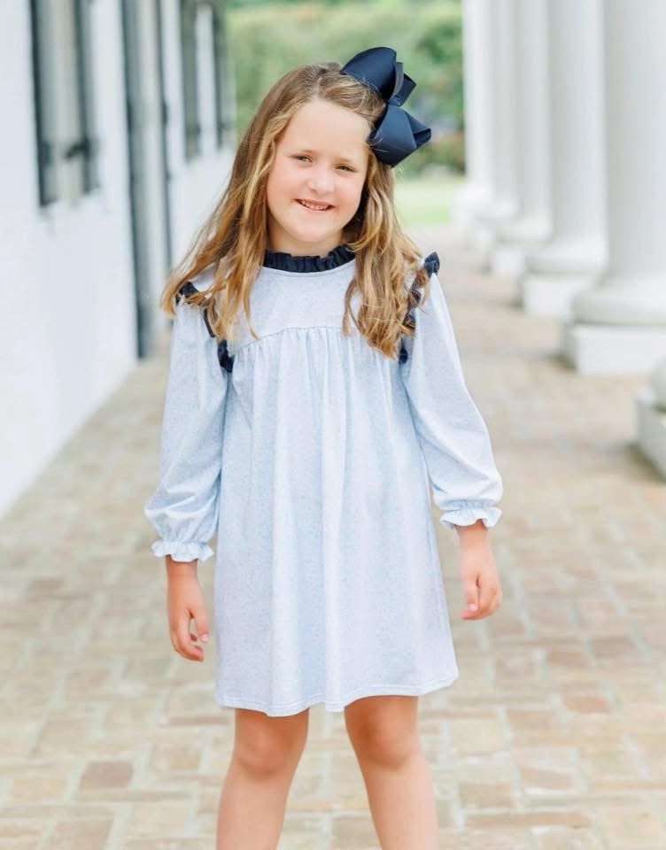 Blue Booms Hallie Dress