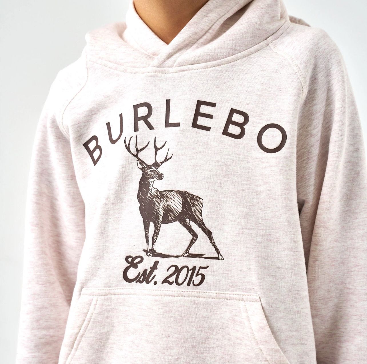 Burlebo Youth Fleece Hoodie- Whitetail Deer