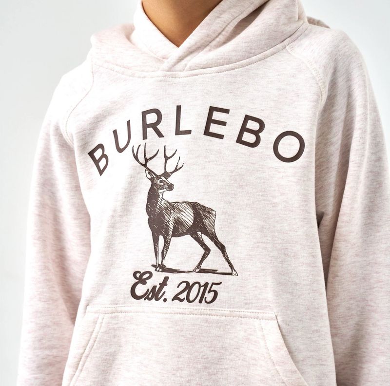 Burlebo Youth Fleece Hoodie- Whitetail Deer