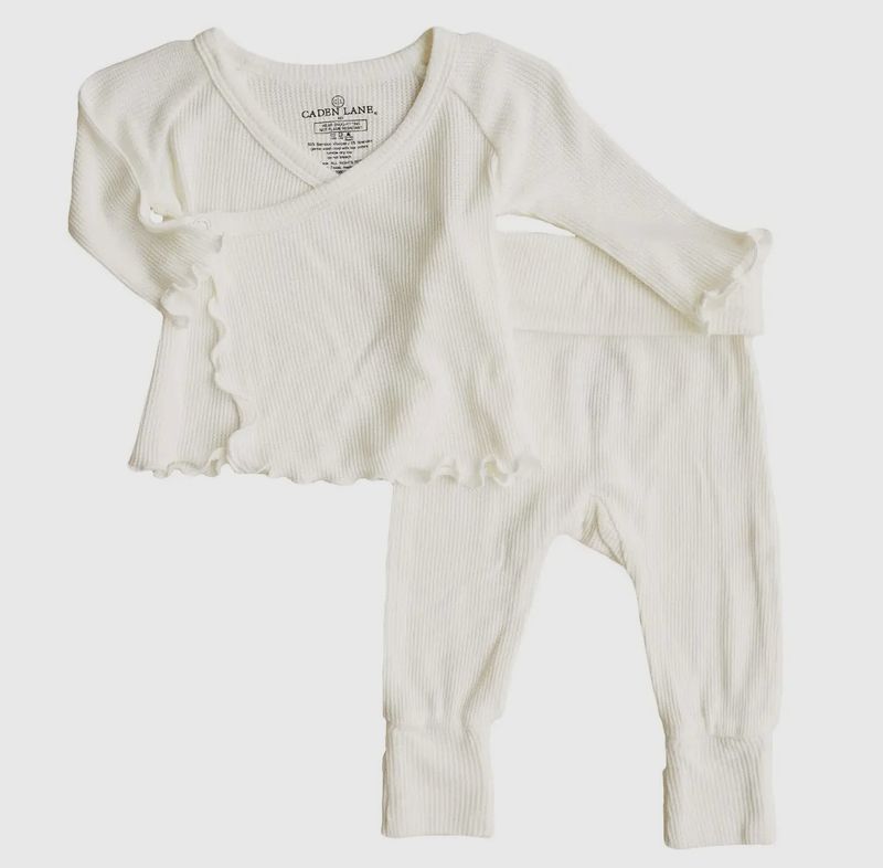 Caden Lane Waffle Take-Me-Home-Set (Gardenia)