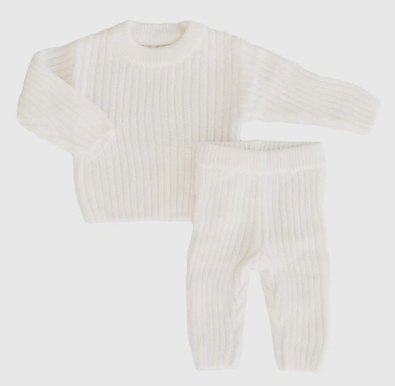 Caden Lane Knit Sweater &amp; Pant Set (Dove)