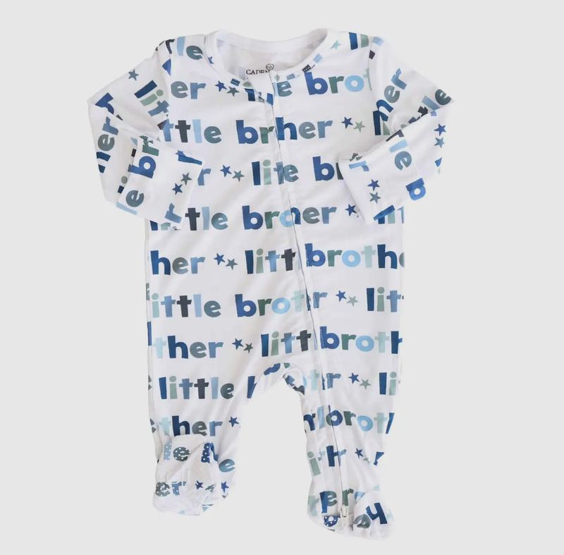 Caden Lane Little Brother Zipper Footie