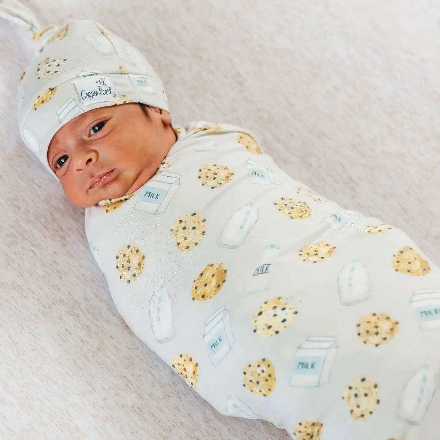 Copper Pearl &quot;Chip&quot; Knit Swaddle