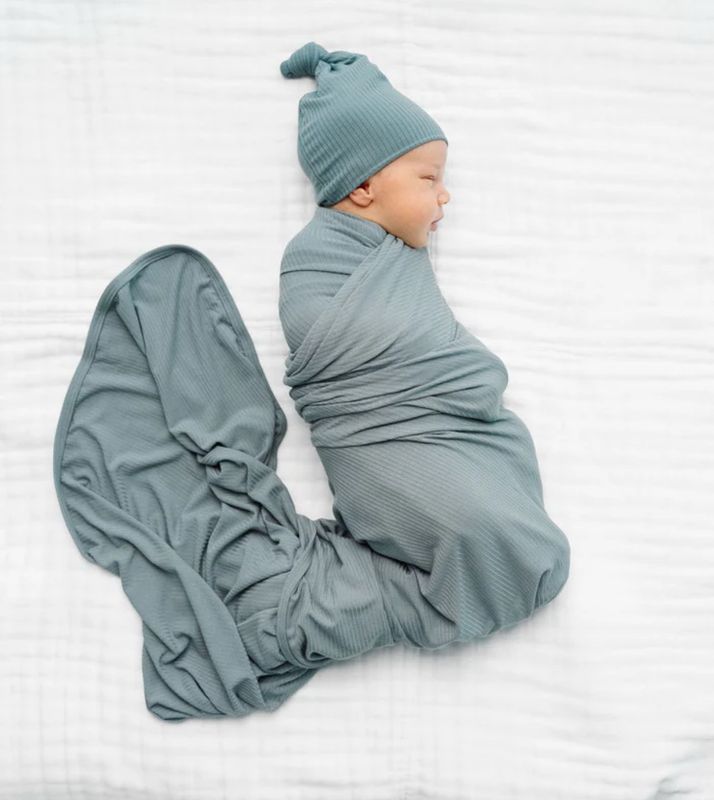 Lou Lou &amp; Co &quot;Ford&quot; Ribbed Swaddle Blanket