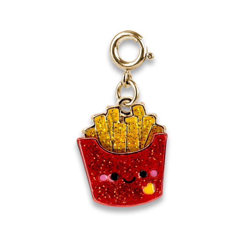 Charm It! Gold Glitter French Fries Charm