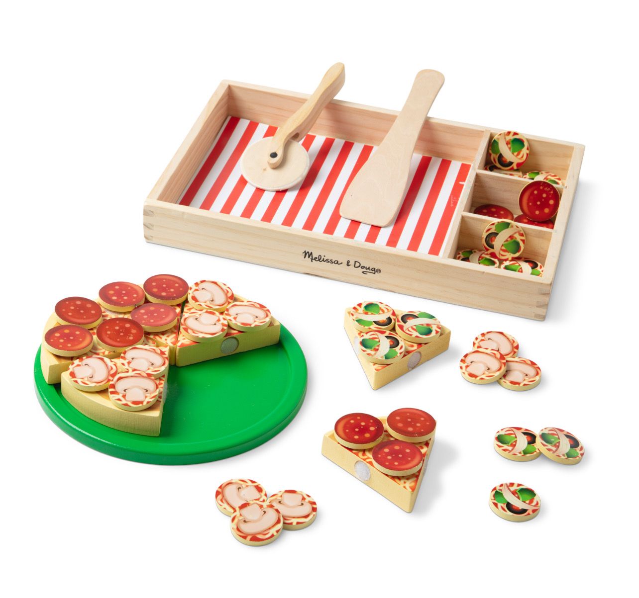 Wooden Pizza Party Play Set