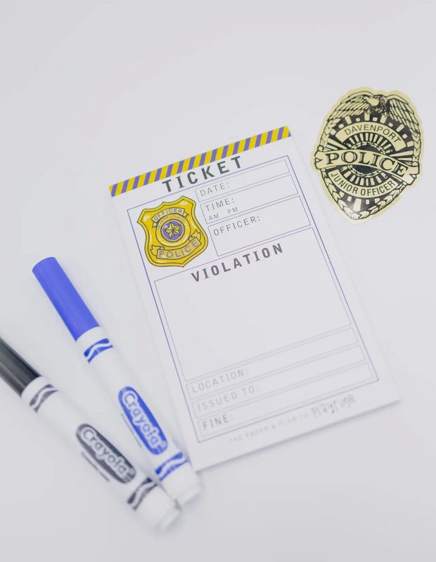 Kids Playtime Pad™ - Police Ticket Violation