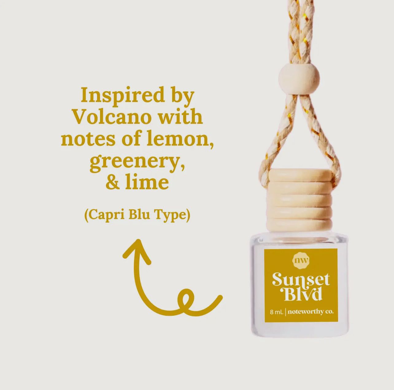 Noteworthy Co Car Diffuser- Sunset Blvd