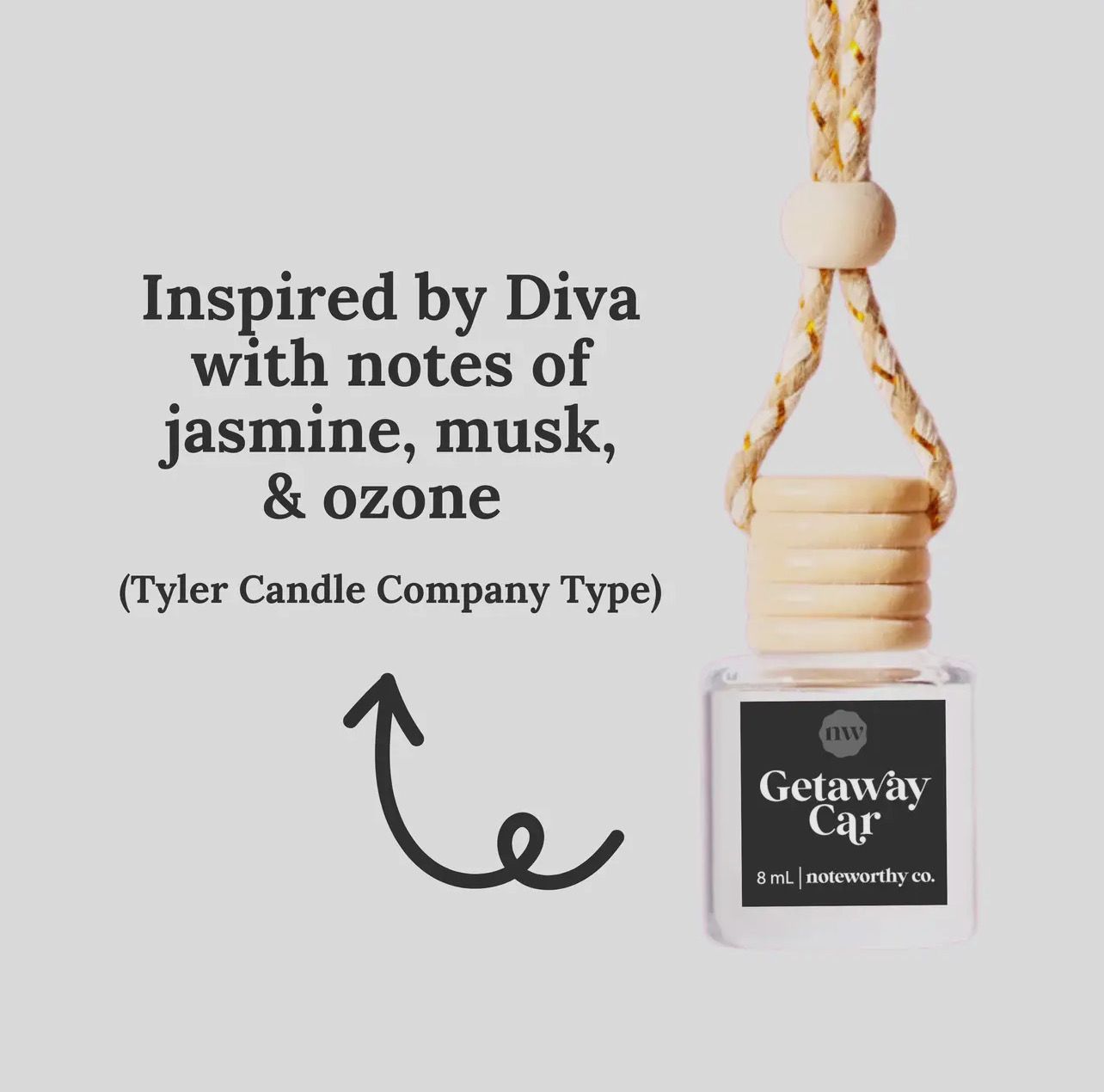 Noteworthy Co Car Diffuser- Getaway Car