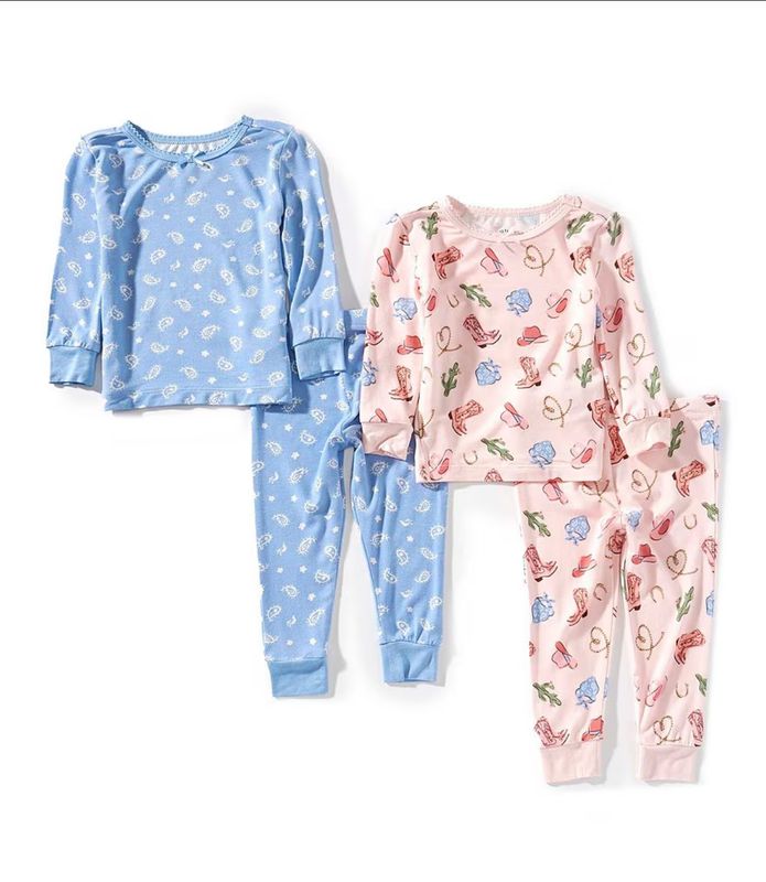 Cowgirl 4pc Bamboo PJ (2 Complete Sets)