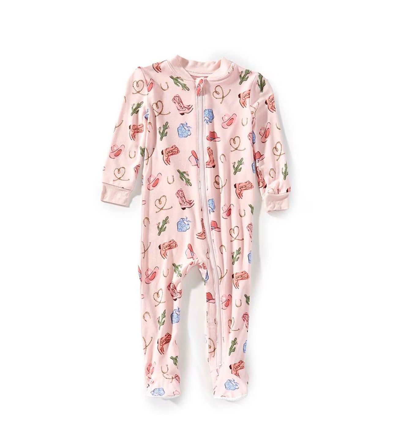 Cowgirl Front Zip Footie