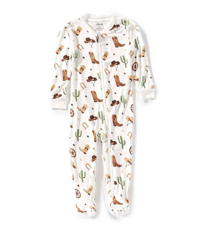 Cowboy Front Zip Footie