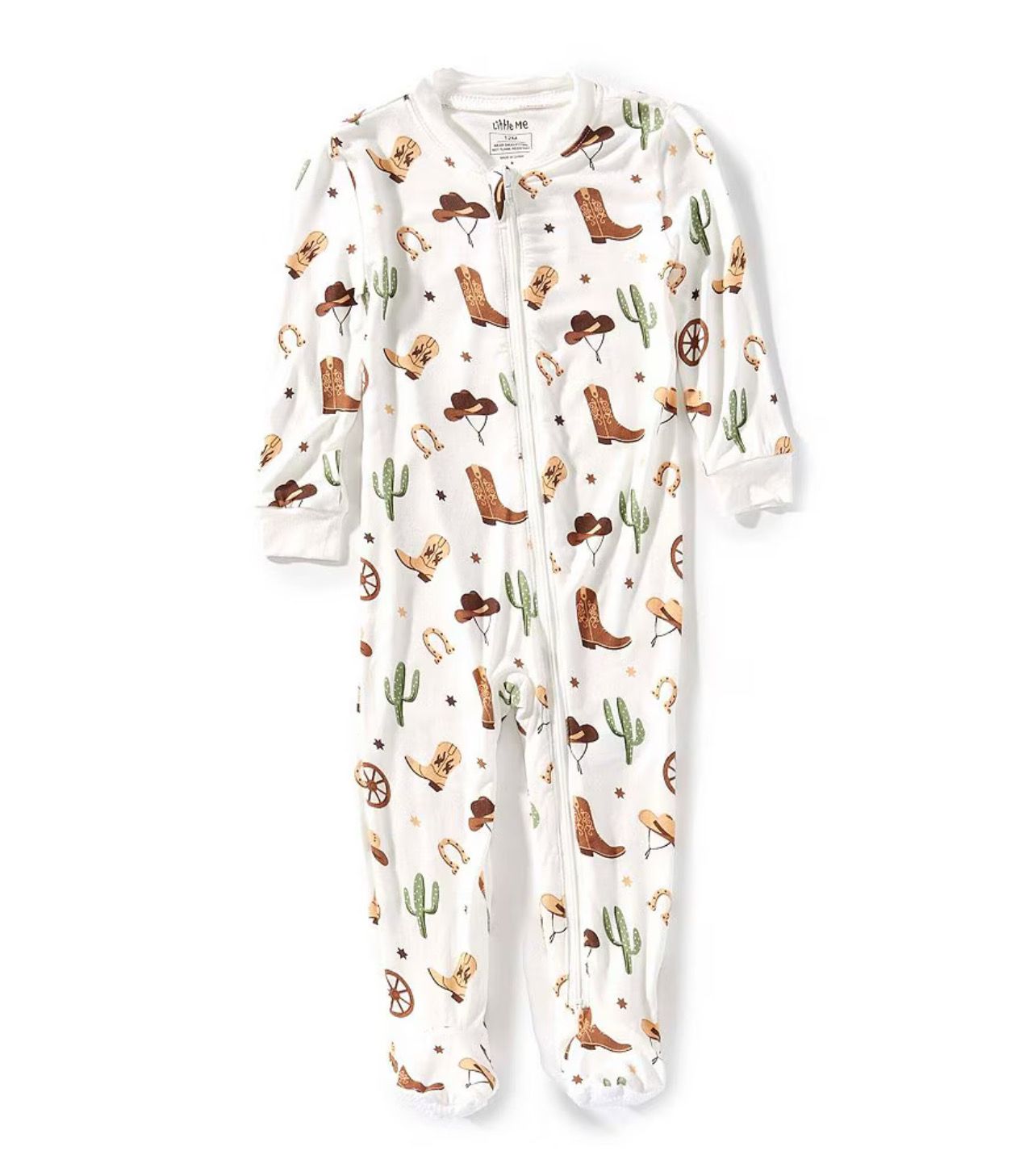 Cowboy Front Zip Footie