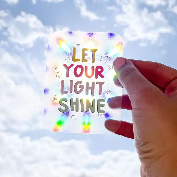 Let Your Light Shine Rainbow-Catcher Decal Sticker