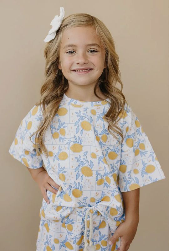 Lemons Oversized Top &amp; Short Set