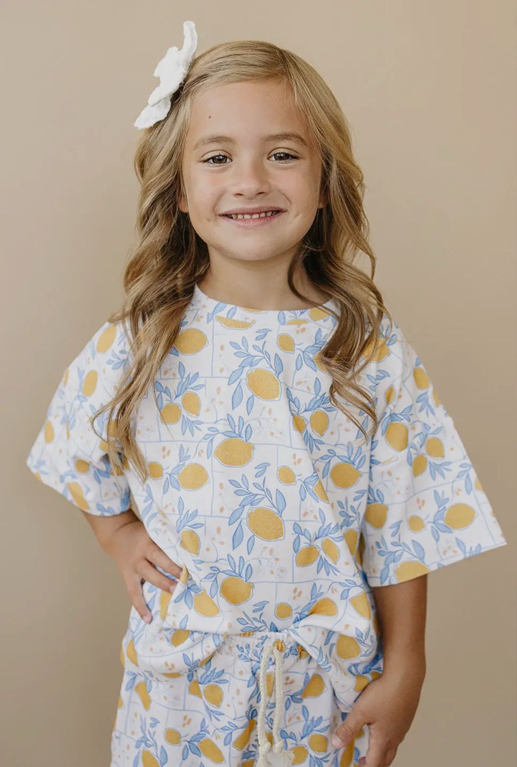 Lemons Oversized Top &amp; Short Set