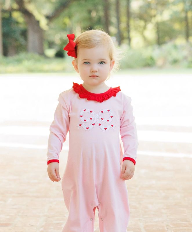 Cupid's Bow Ruffle Romper- One 24m Left!
