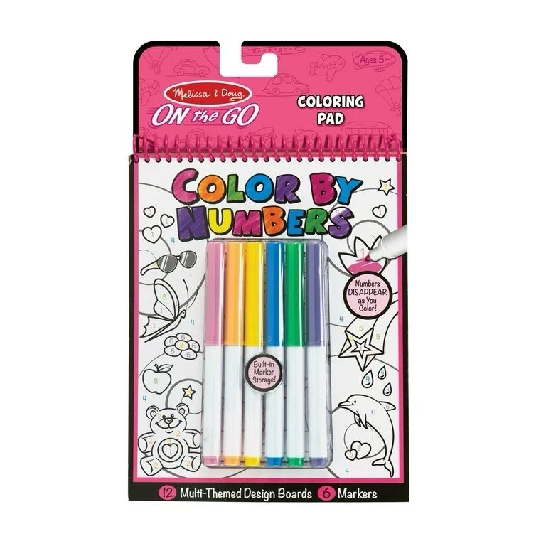 On The Go Color By Numbers- Unicorn, Ballet, Kittens &amp; More