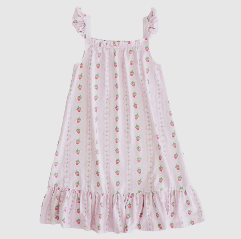 Caden Lane Berry Sweet Full Length Ruffle Nightgown