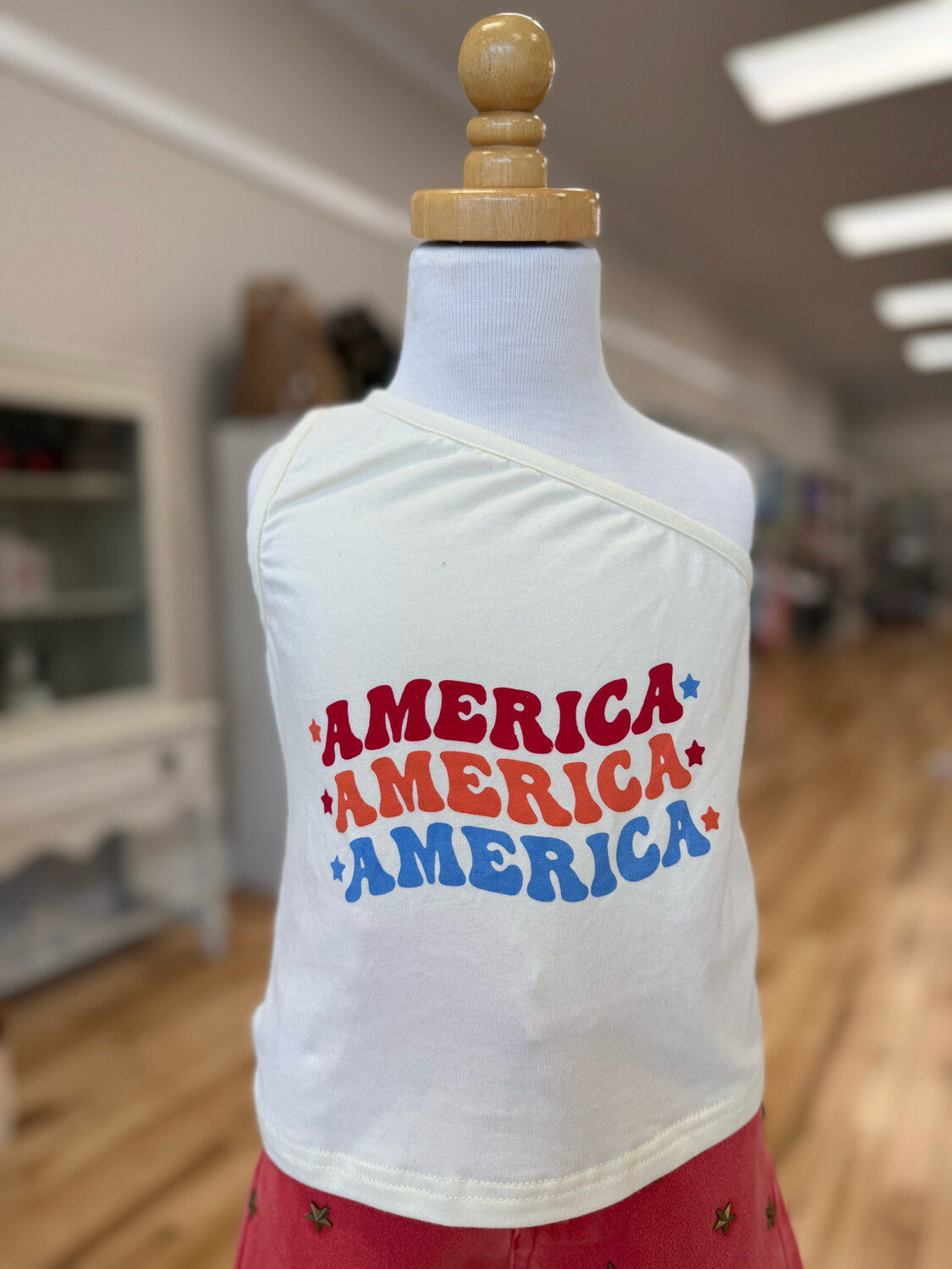 America Off-Shoulder Top
