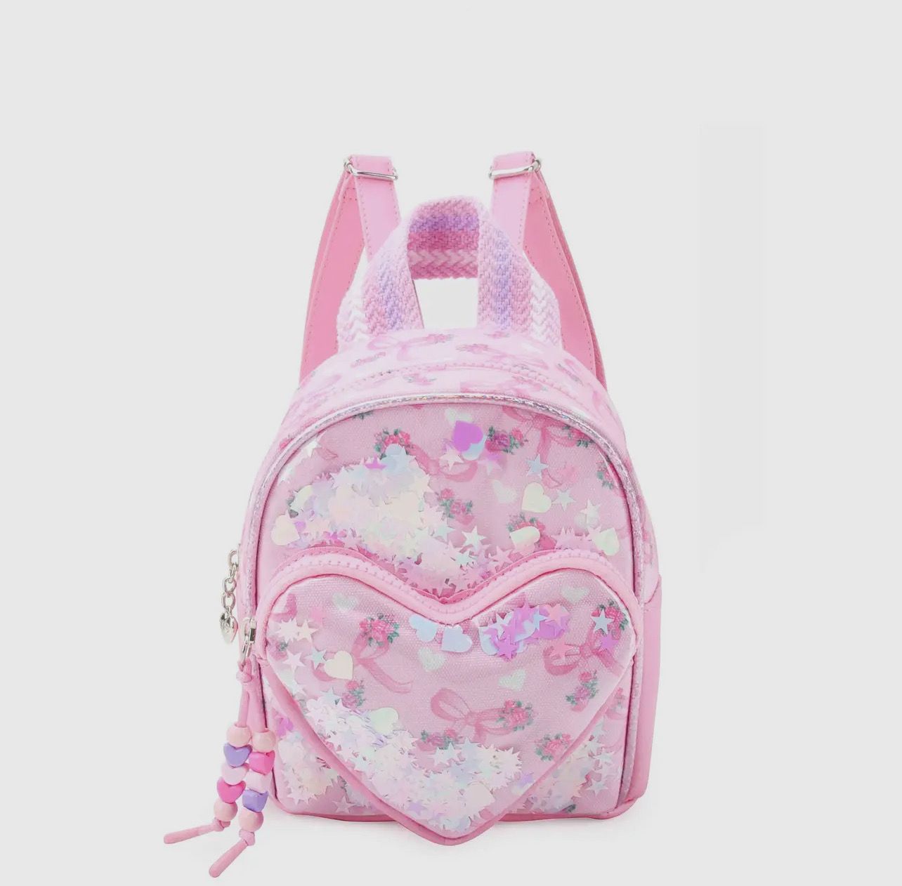 Floral Bow Printed Confetti Micro Mini Backpack