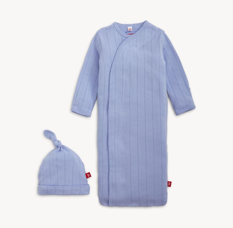 Magnetic Me Wisteria Pointelle Magnetic Gown + Hat Set