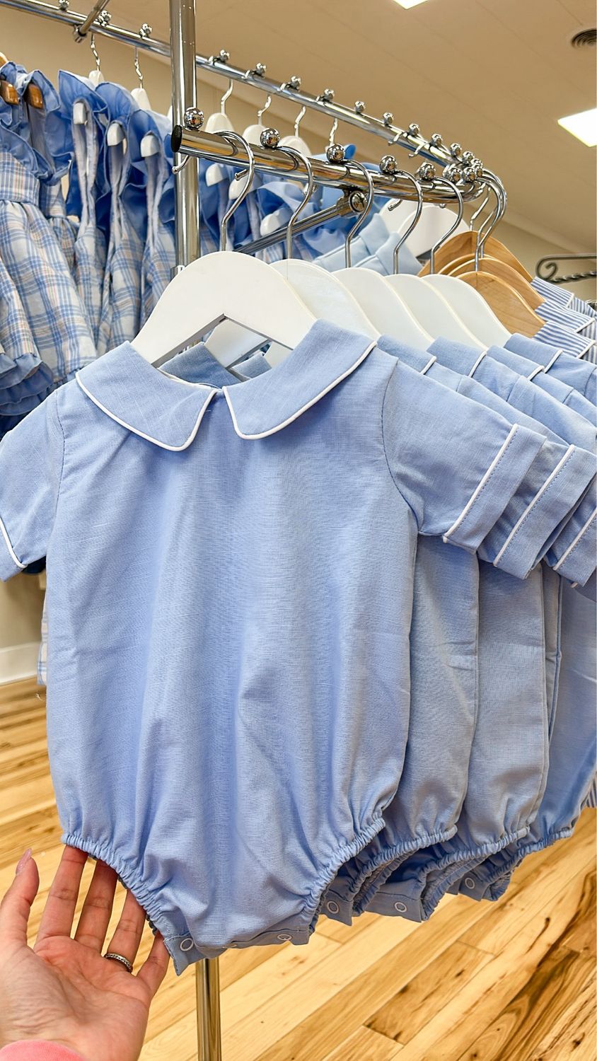 Kolson Blue Linen Bubble