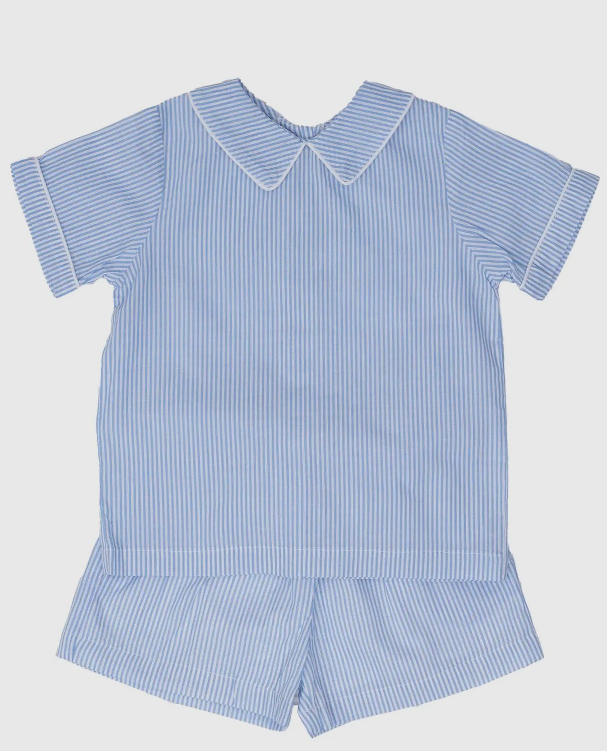 Finn Blue Stripe Short Set
