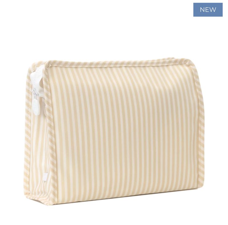TRVL Roadie Large Zip Pouch- Pimlico Sand Stripe