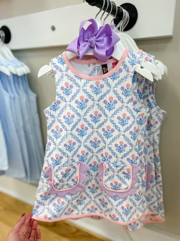 Garden Rosette A-line Dress