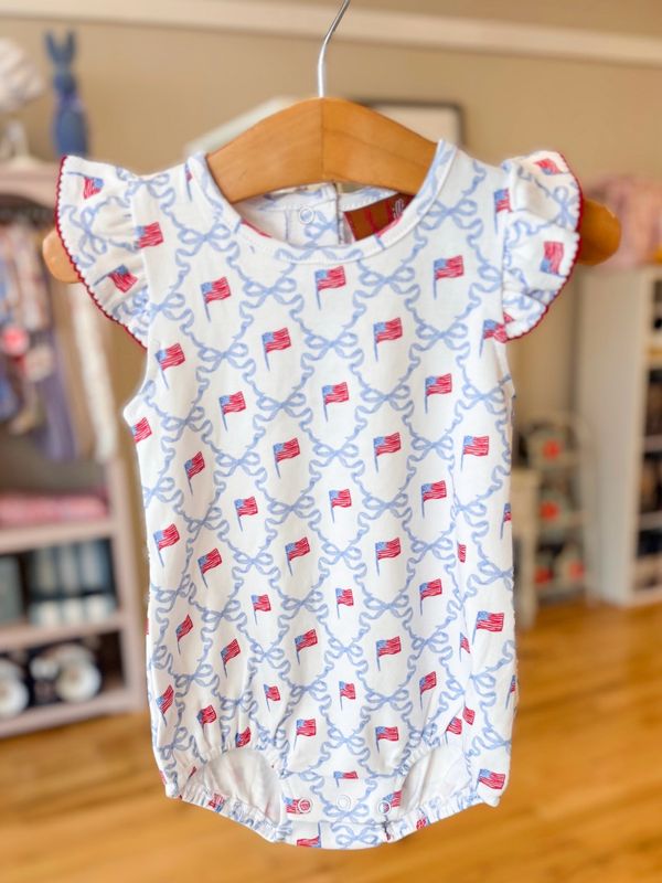 Americana Bows Angel Sleeve Bubble