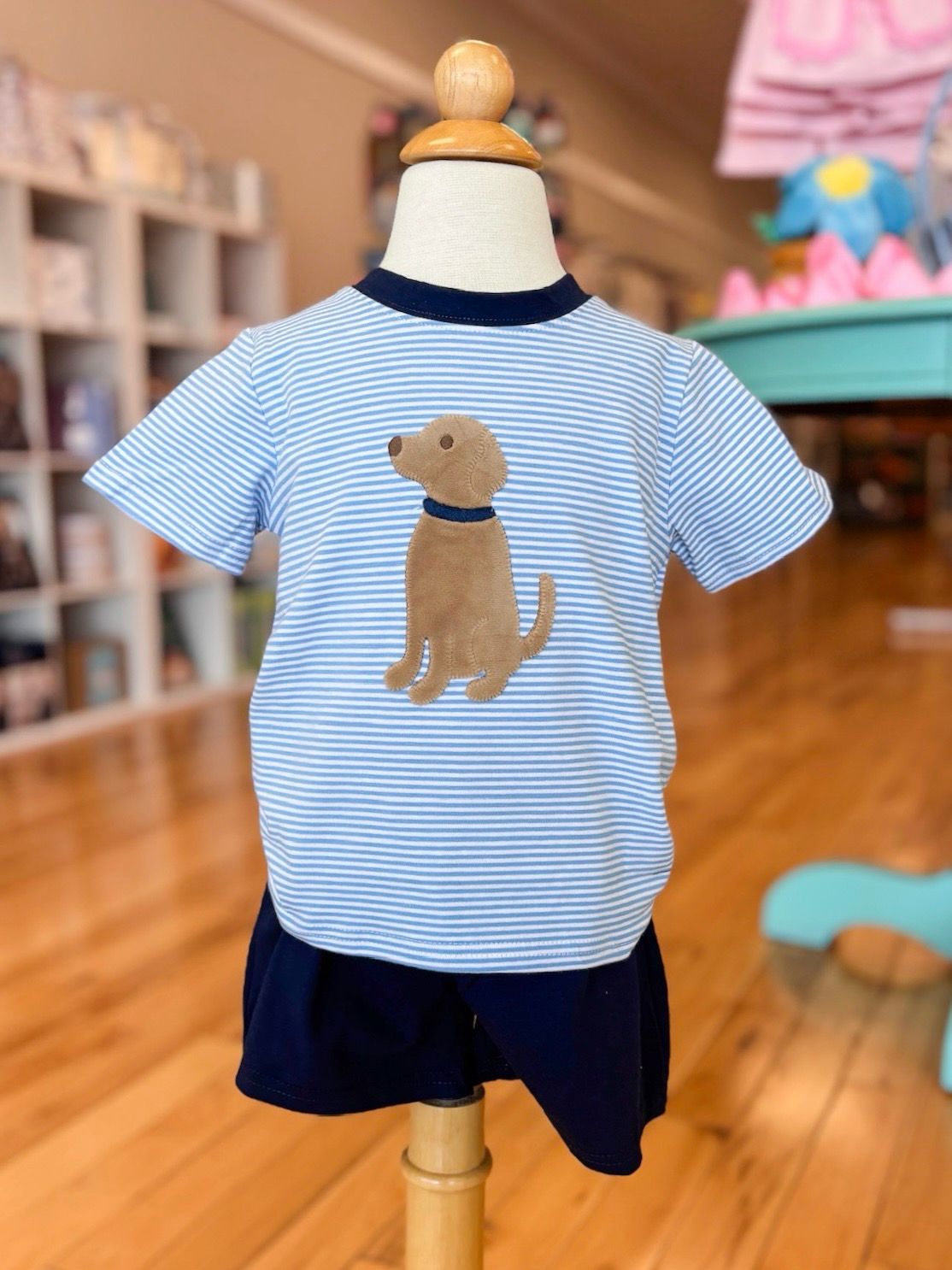 Puppy Applique Short Set