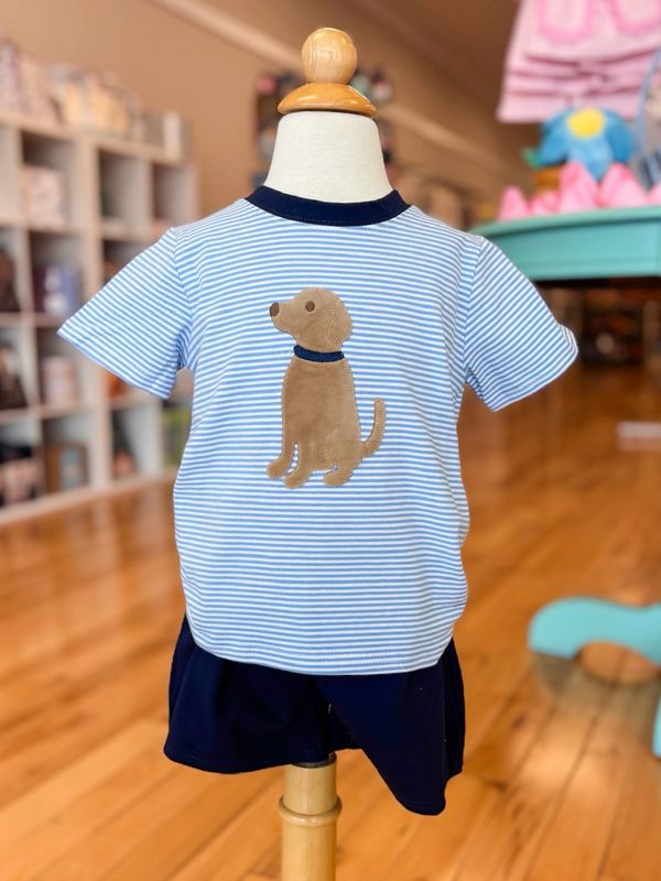 Puppy Applique Short Set