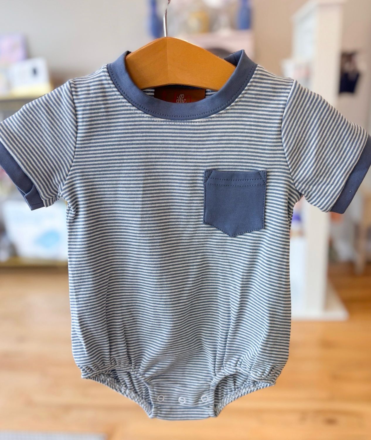 Maddox Blue Stripe Bubble