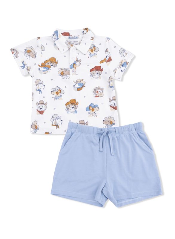 Cowdogs Cowboy Polo with Casual Short