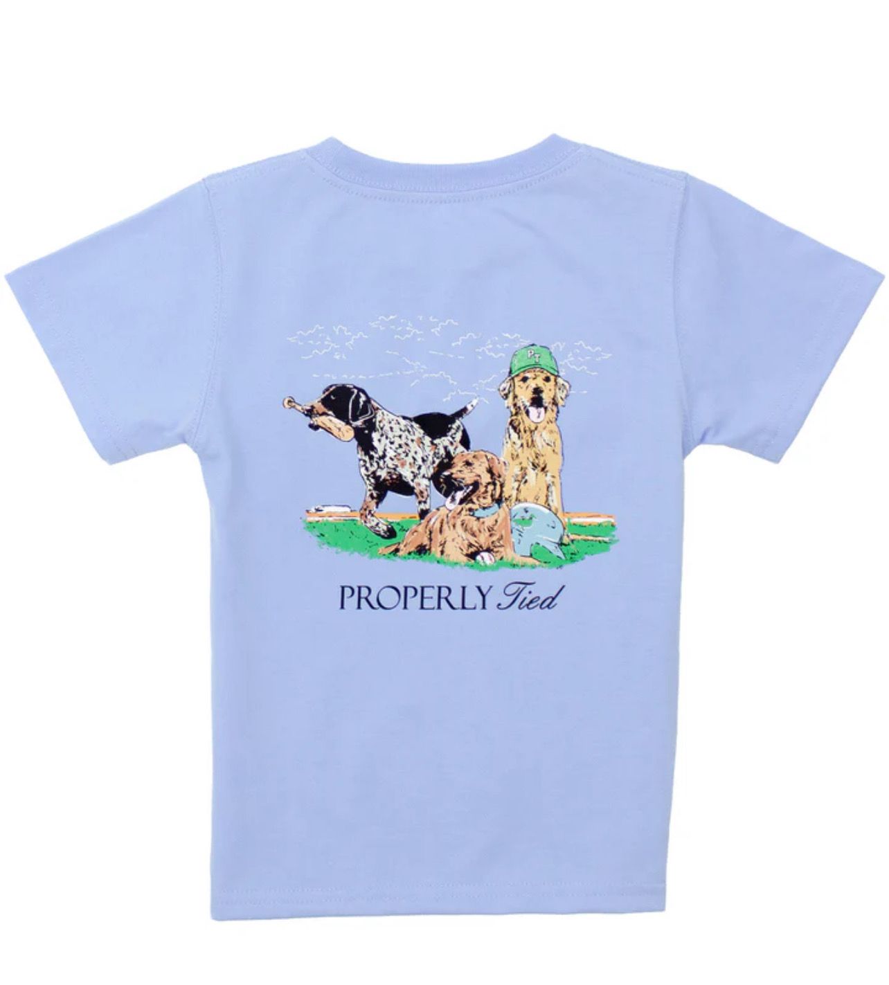 Properly Tied Diamond Dogs Tee- Light Blue