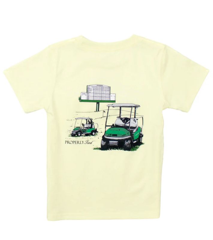 Properly Tied Leaderboard Tee-  Light Yellow