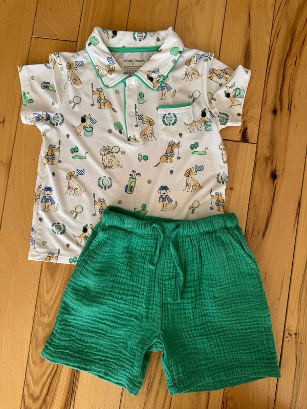 Country Club Dogs Polo with Casual Short