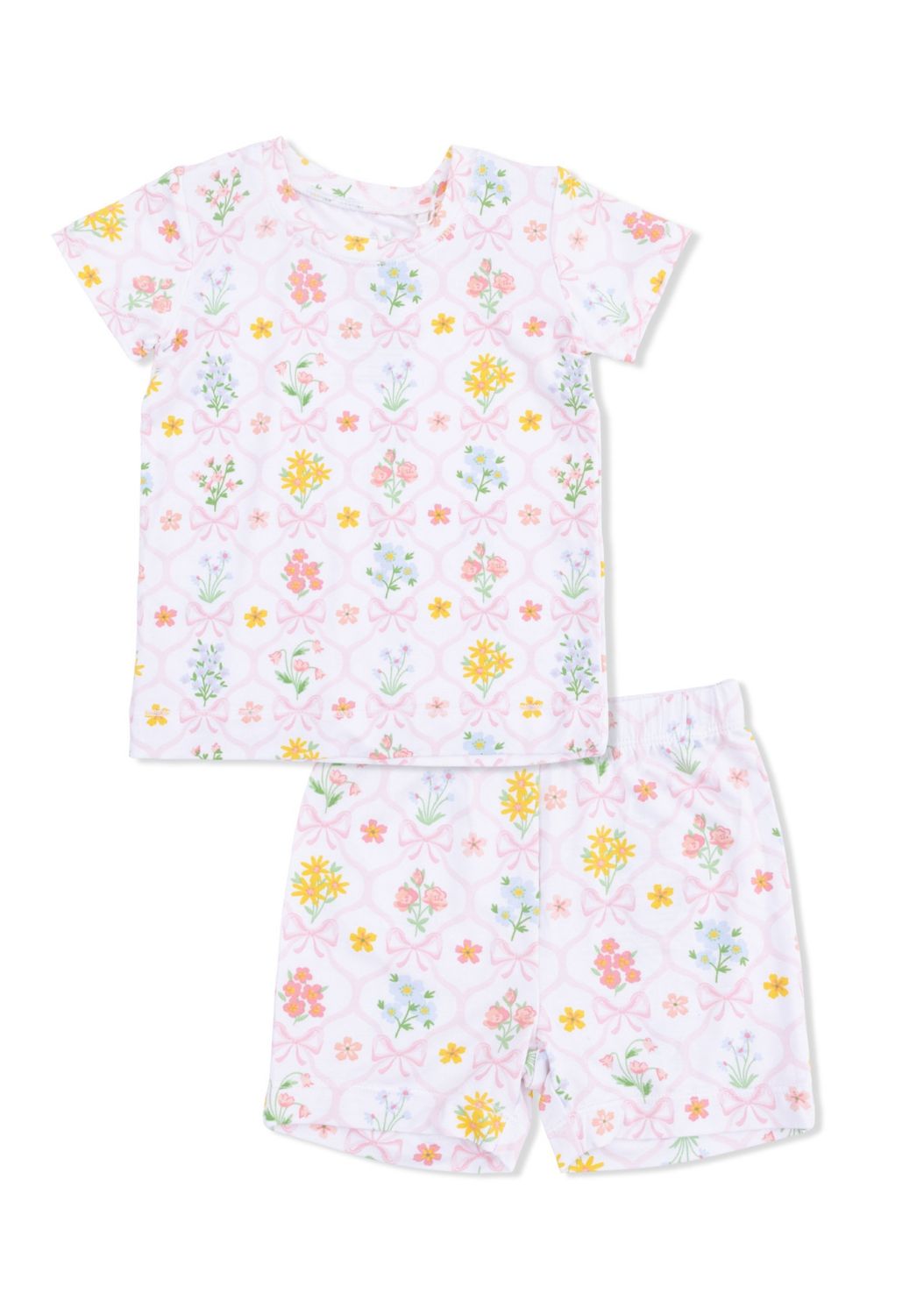 Spring Blooms Bow Trellis PJ Short Set