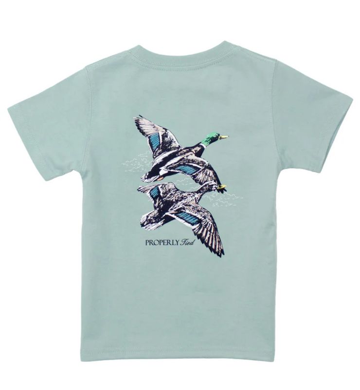 Properly Tied Migration Tee- Marine Mist