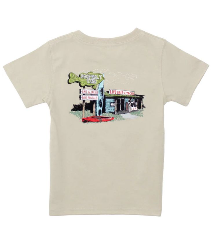 Properly Tied Bait Shop Tee- Linen