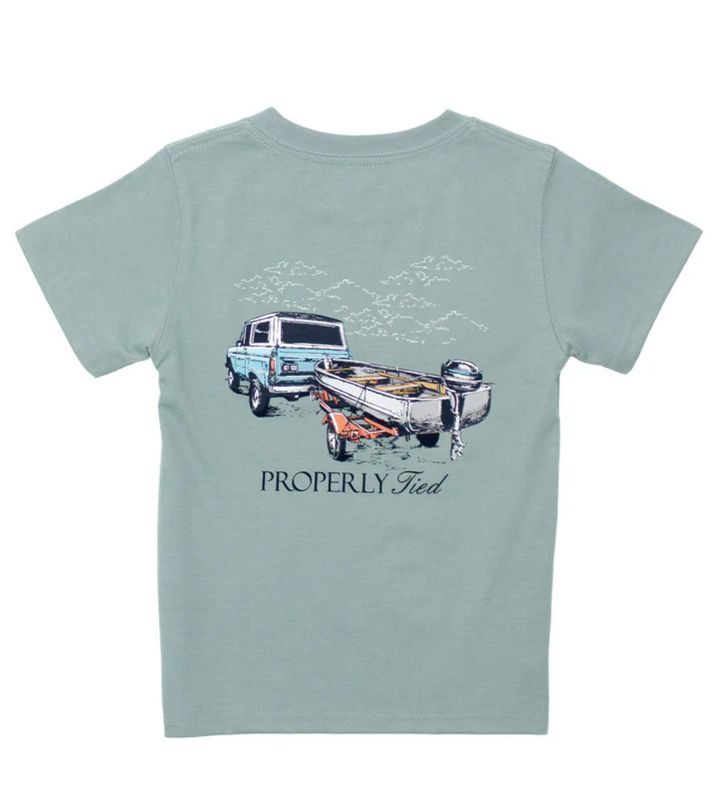 Properly Tied Towing The Line Tee- Fog