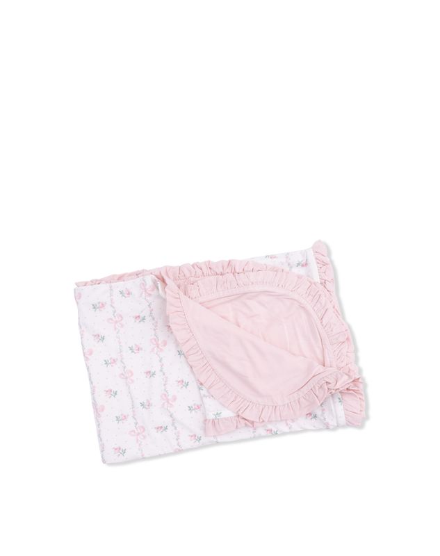 Dainty Buds and Bows - Ruffle Blanket