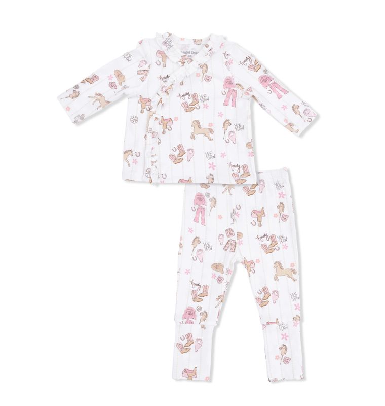 Cowgirl Nursery Gown &amp; Knotted Hat