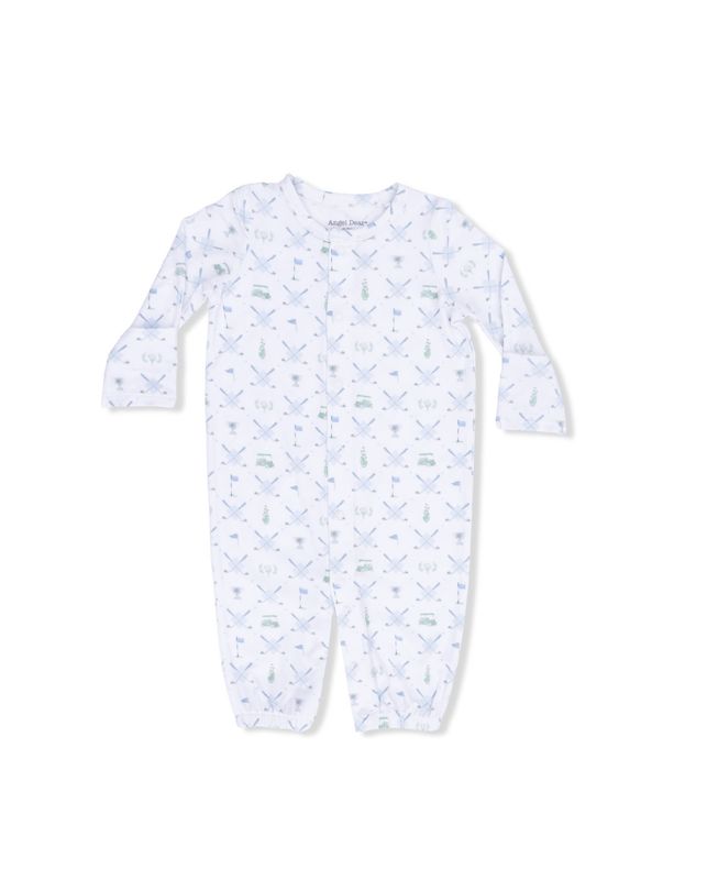 Golf Trellis Blue - Convertible Gown